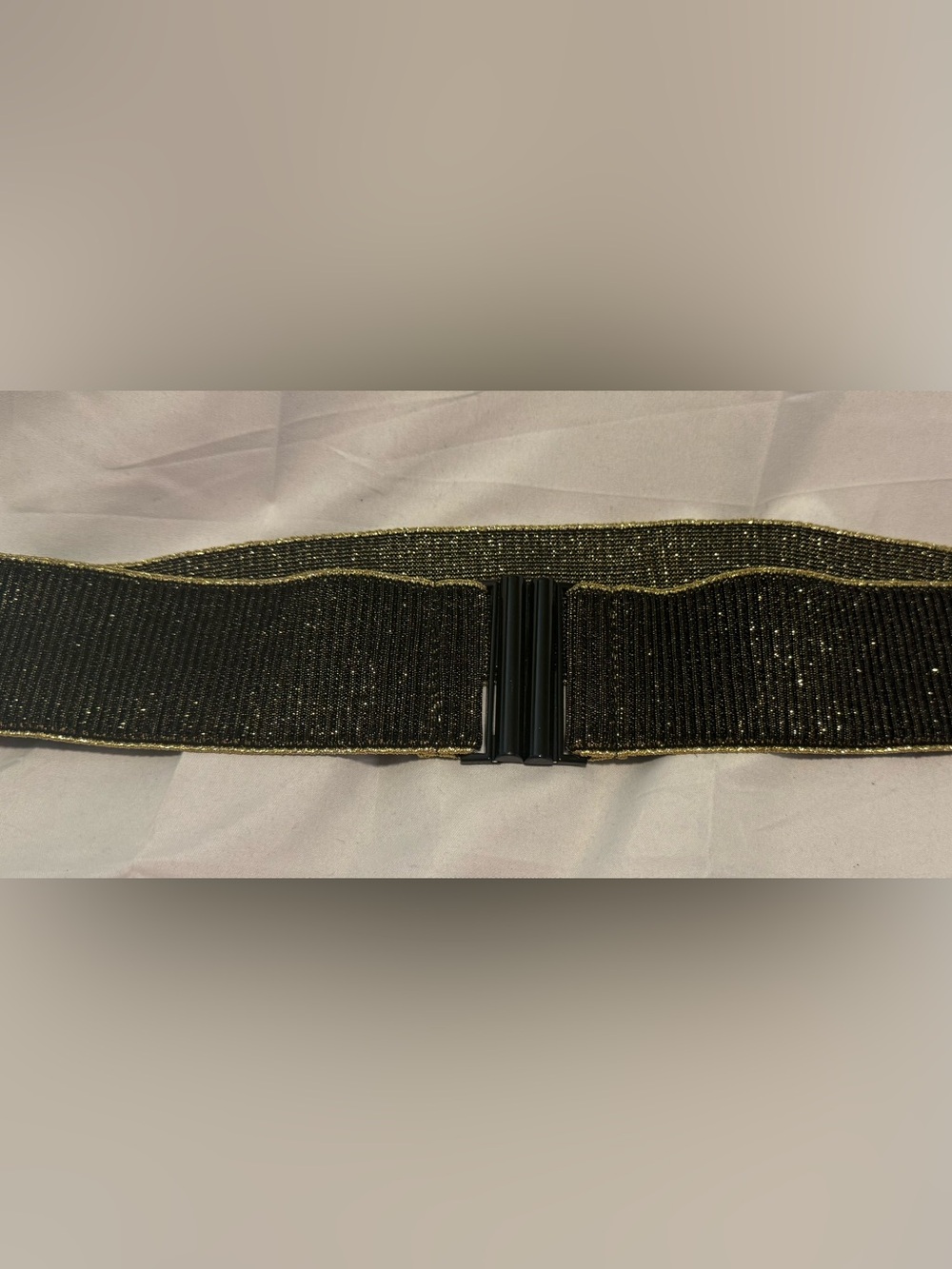 Style & Co Stretch Glitter Elastic Waist Belt-Size Med / Large